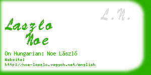 laszlo noe business card