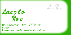 laszlo noe business card